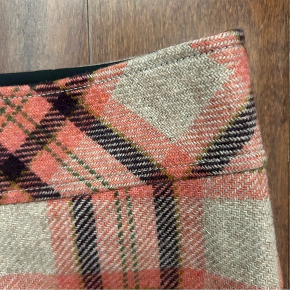 L.L. Bean Favorite Fit Clueless Plaid Skirt, Wool Blend, Light Academia Size 8 - Picture 3 of 10